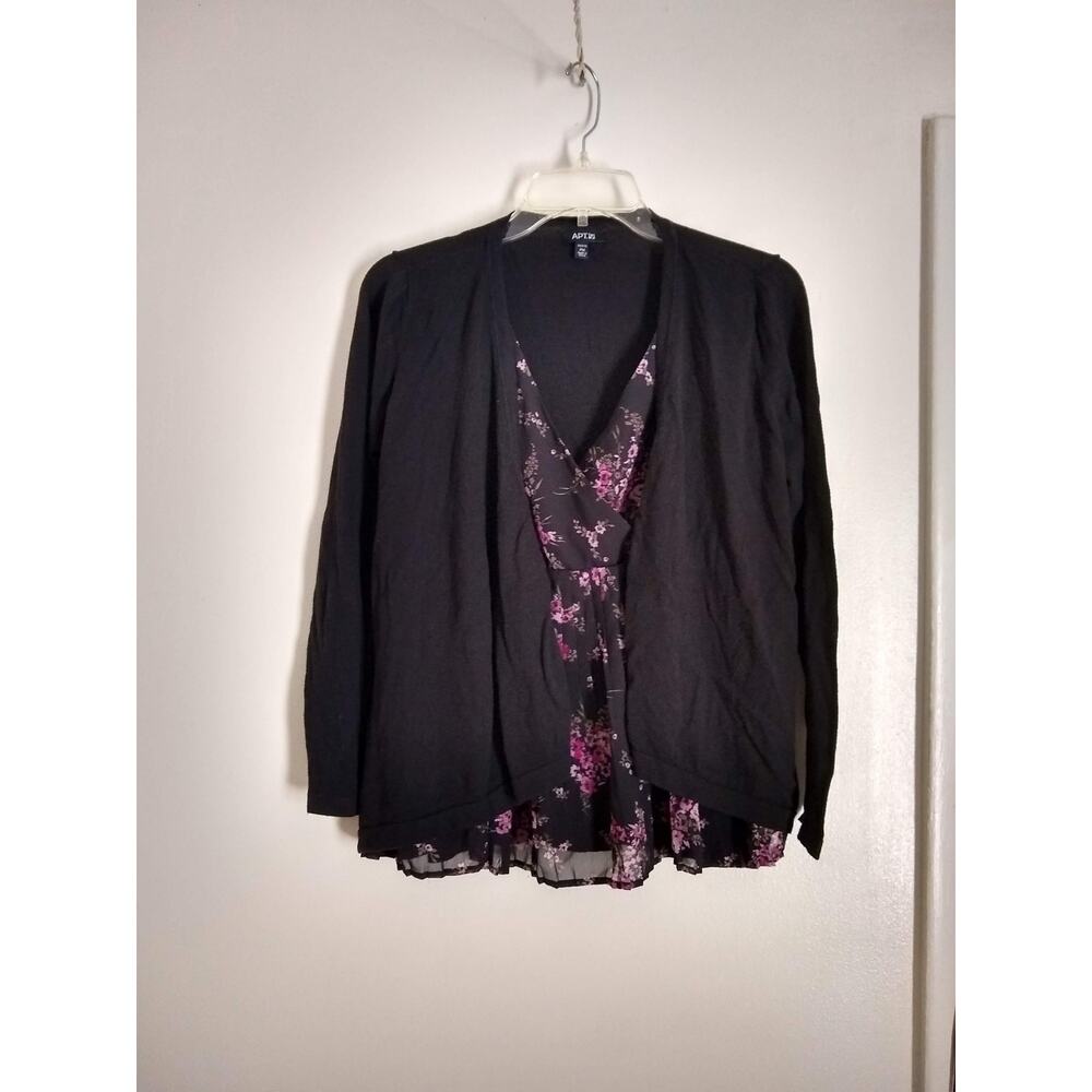 Apt 9 Black Shirt/Sweater PM